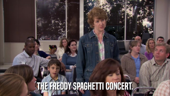 THE FREDDY SPAGHETTI CONCERT.  