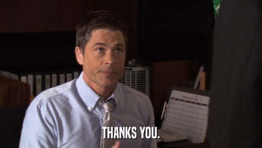 THANKS YOU.  