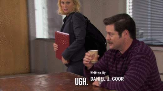 UGH.  