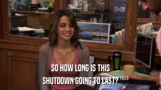 SO HOW LONG IS THIS SHUTDOWN GOING TO LAST? 