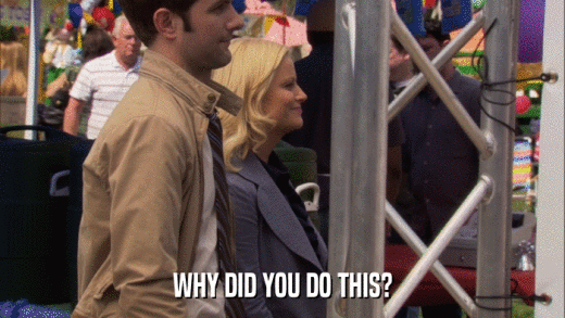 WHY DID YOU DO THIS?  