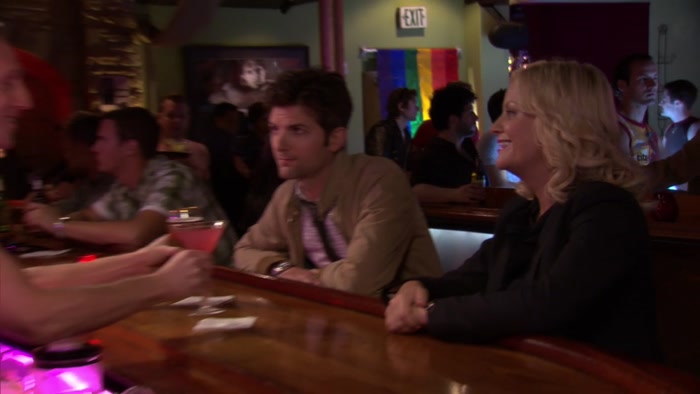 - ON THE HOUSE, LESLIE. - THANK YOU. 