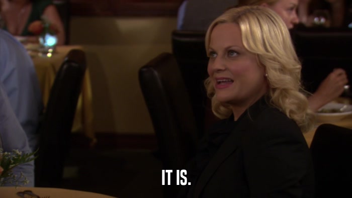 IT IS.  