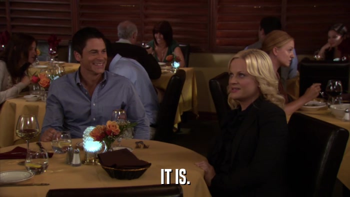 IT IS.  