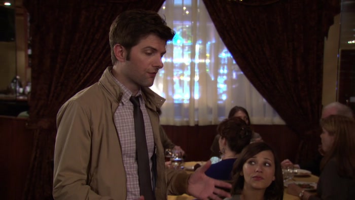 AND HEY, LESLIE IS JOINING YOU ON THIS WONDERFULLY ROMANTIC OCCASION. 