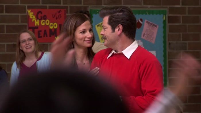 YES, RON SWANSON IS DATING MY EX-WIFE, WENDY. 