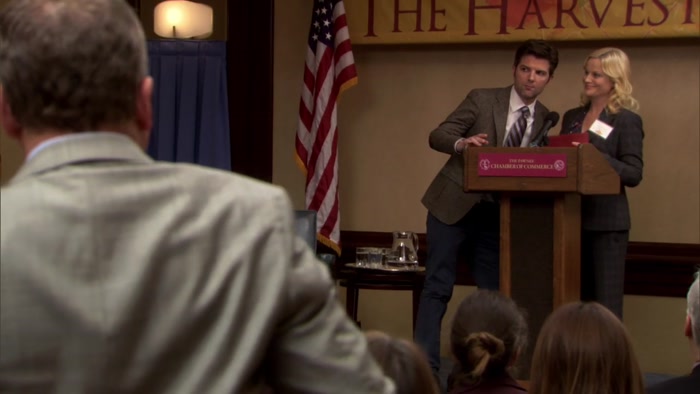 LESLIE HAS ANOTHER VERY IMPORTANT MEETING RIGHT NOW. 