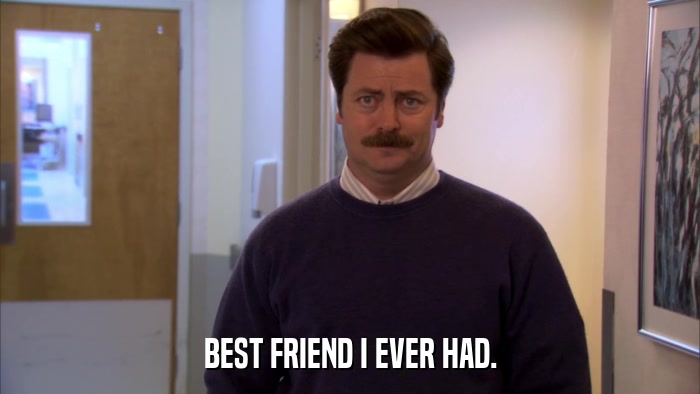 BEST FRIEND I EVER HAD.  