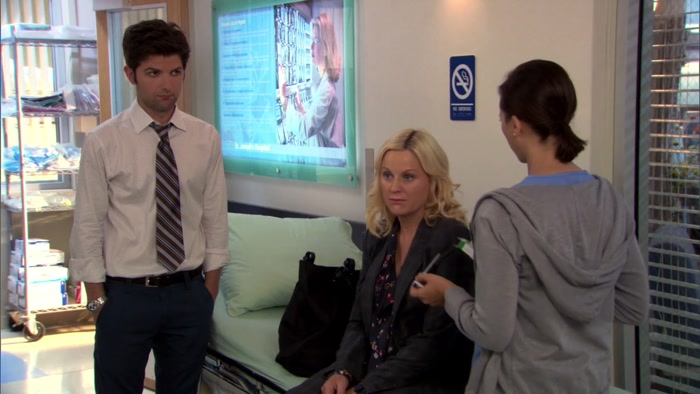 LESLIE, YOU'RE DEHYDRATED. I'M ADMITTING YOU. 