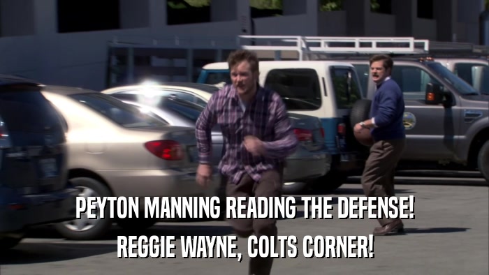 PEYTON MANNING READING THE DEFENSE! REGGIE WAYNE, COLTS CORNER! 