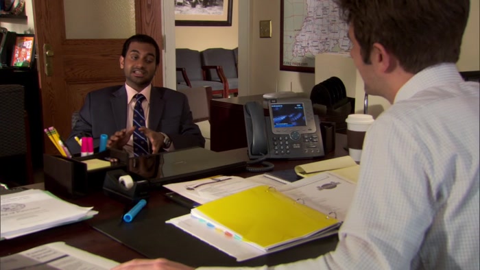SEE, I NEVER PROMISE LESLIE ANYTHING. 