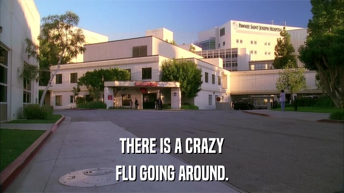 THERE IS A CRAZY FLU GOING AROUND. 