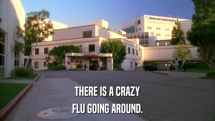 THERE IS A CRAZY FLU GOING AROUND. 