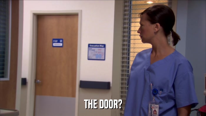 THE DOOR?  