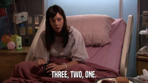 THREE, TWO, ONE.  