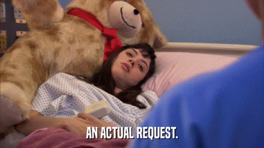 AN ACTUAL REQUEST.  
