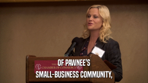 OF PAWNEE'S SMALL-BUSINESS COMMUNITY, 