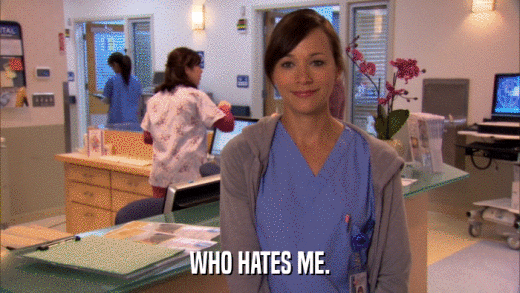 WHO HATES ME.  