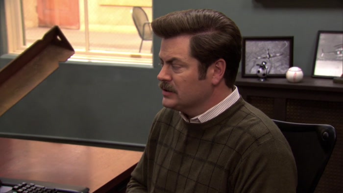 LESLIE, NO. WE DON'T NEGOTIATE WITH WEIRDOES. 