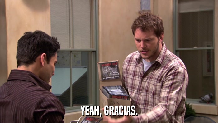YEAH, GRACIAS.  