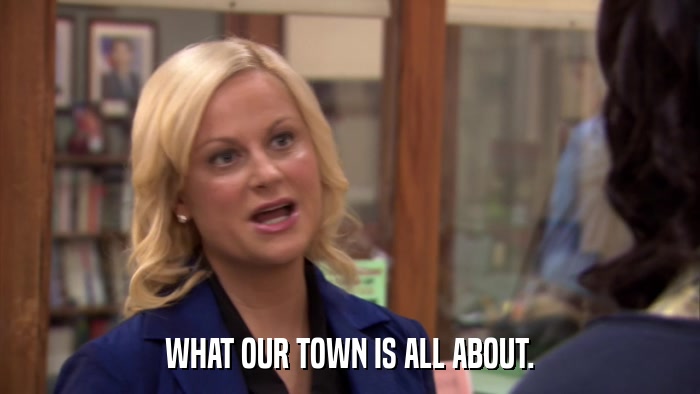 WHAT OUR TOWN IS ALL ABOUT.  