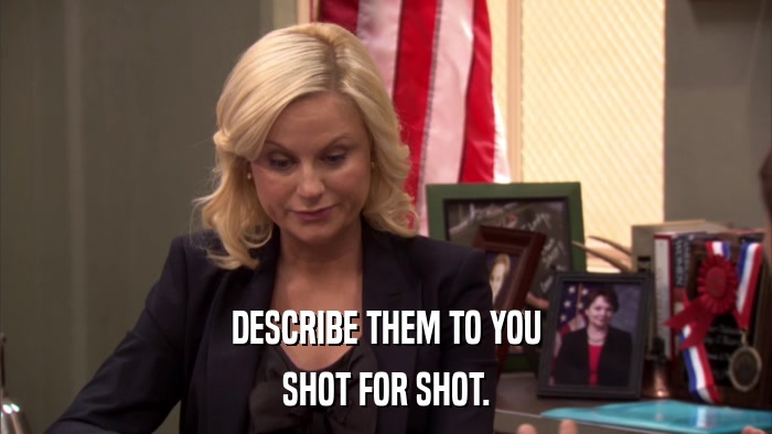 DESCRIBE THEM TO YOU SHOT FOR SHOT. 