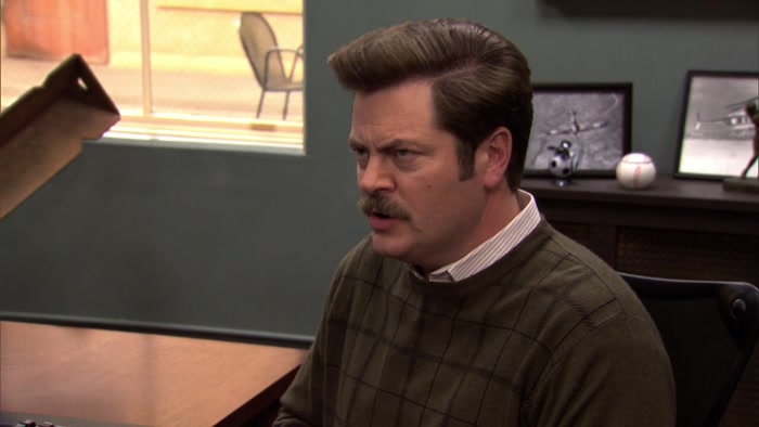 LESLIE, NO. WE DON'T NEGOTIATE WITH WEIRDOES. 