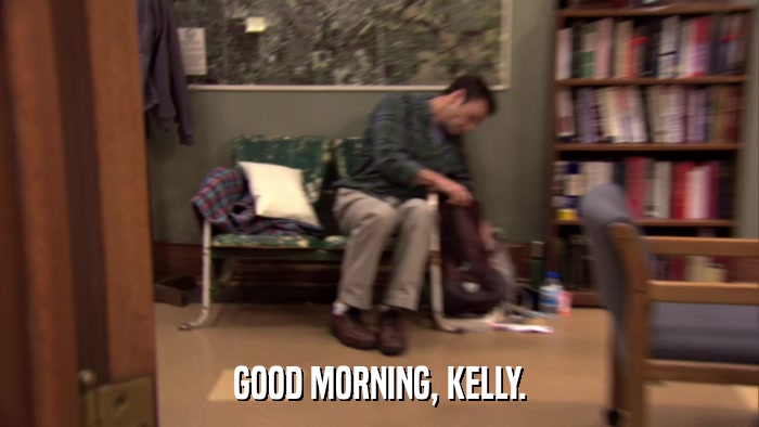 GOOD MORNING, KELLY.  