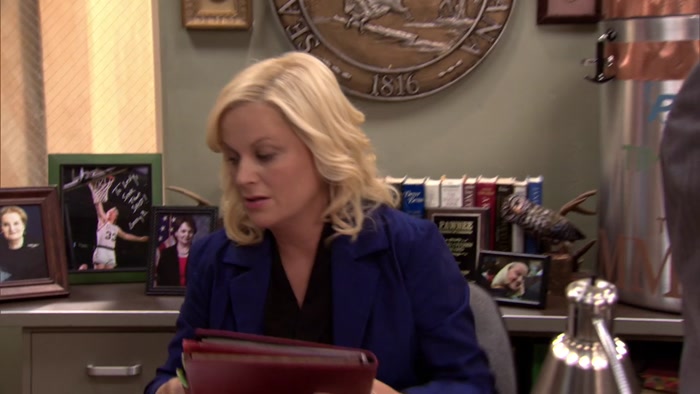 YOU SEEM TENSE, LESLIE. YOU KNOW WHAT YOU SHOULD DO? 