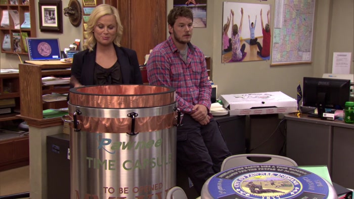 OKAY, JERRY, WHAT HAVE YOU CHOSEN TO PUT IN THE TIME CAPSULE? 