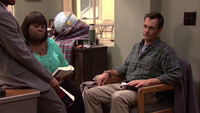 YOU SEEM TENSE, LESLIE. YOU KNOW WHAT YOU SHOULD DO? 