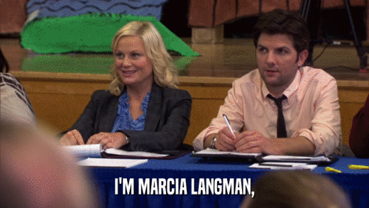 I'M MARCIA LANGMAN,  