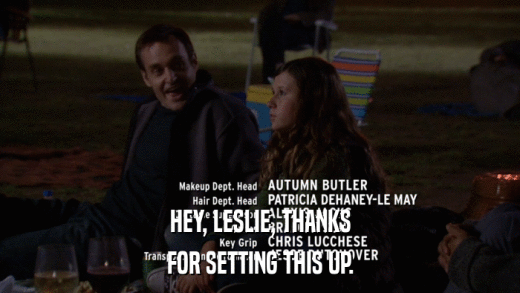 HEY, LESLIE, THANKS FOR SETTING THIS UP. 