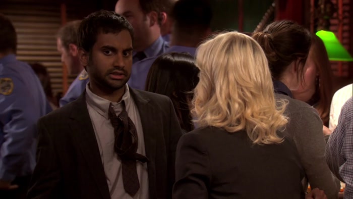 FIGHT FIRE WITH FIRE, LESLIE. HE DATES MY EX, I DATE HIS. 