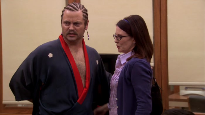 - RON, DON'T DO THAT. - OH, IT'S DONE, LESLIE. 