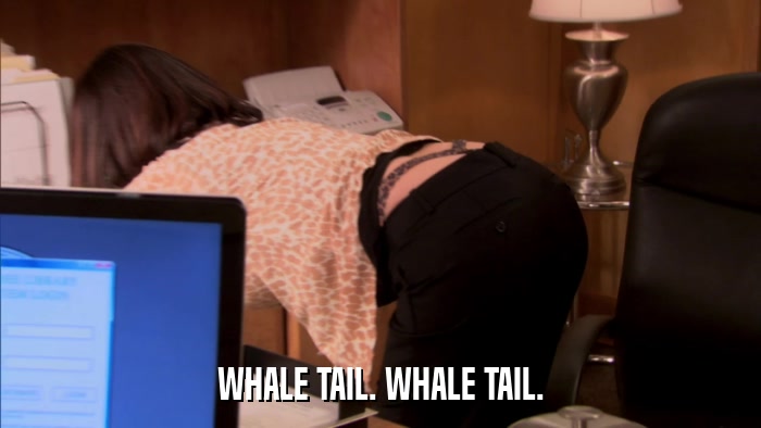 WHALE TAIL. WHALE TAIL.  