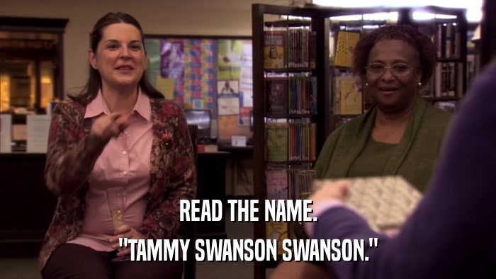 READ THE NAME. 