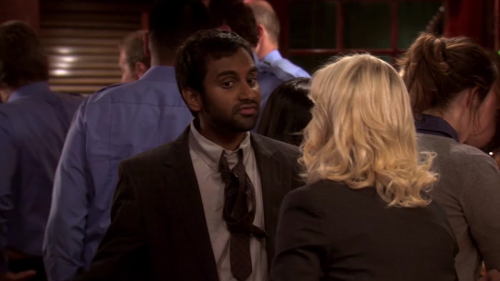 FIGHT FIRE WITH FIRE, LESLIE. HE DATES MY EX, I DATE HIS. 