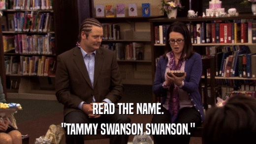 READ THE NAME. 