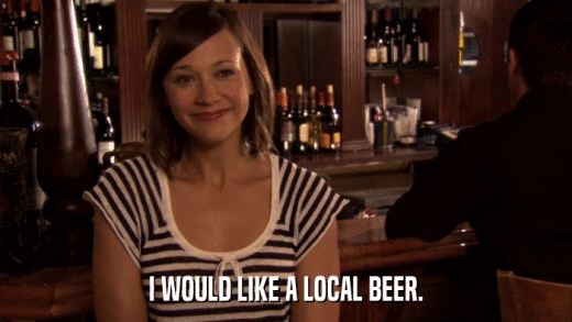 I WOULD LIKE A LOCAL BEER.  