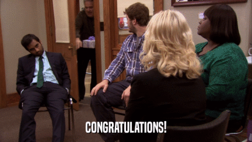 CONGRATULATIONS!  