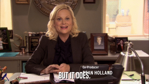 BUT IT DOES.  