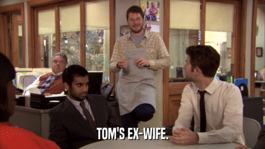TOM'S EX-WIFE.  