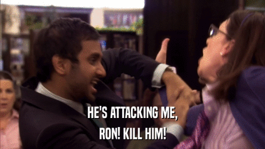 HE'S ATTACKING ME, RON! KILL HIM! 