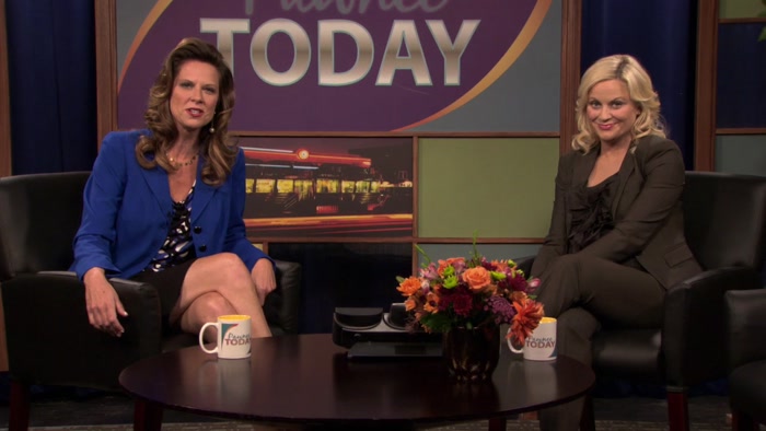 TODAY'S GUEST IS LESLIE KNOPE, WHO IS HERE TO TELL US 