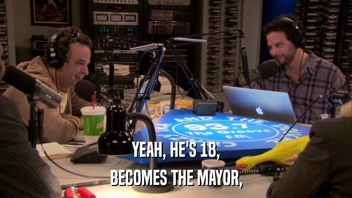 YEAH, HE'S 18, BECOMES THE MAYOR, 