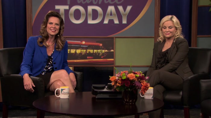 TODAY'S GUEST IS LESLIE KNOPE, WHO IS HERE TO TELL US 