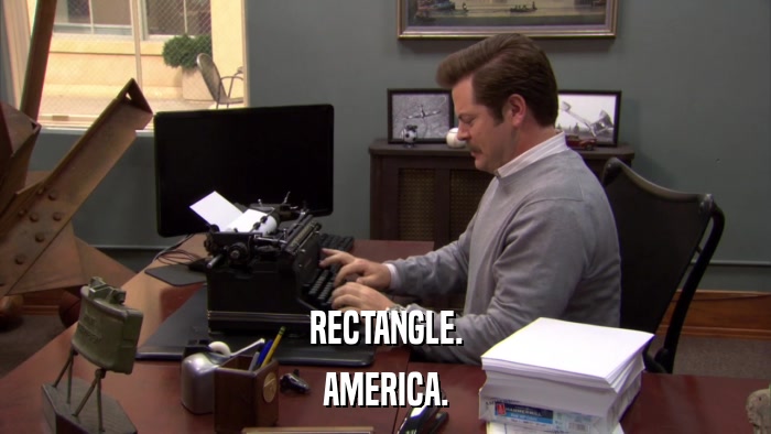 RECTANGLE. AMERICA. 