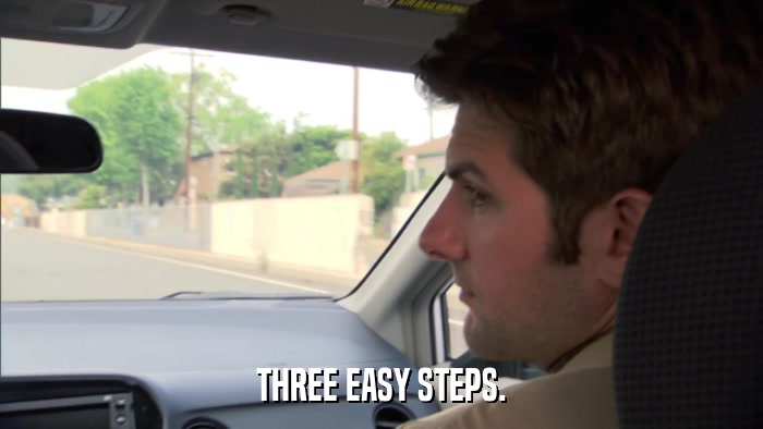 THREE EASY STEPS.  