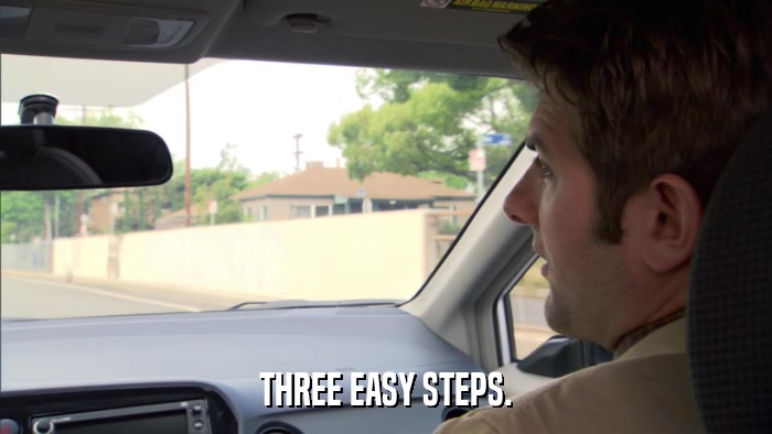 THREE EASY STEPS.  